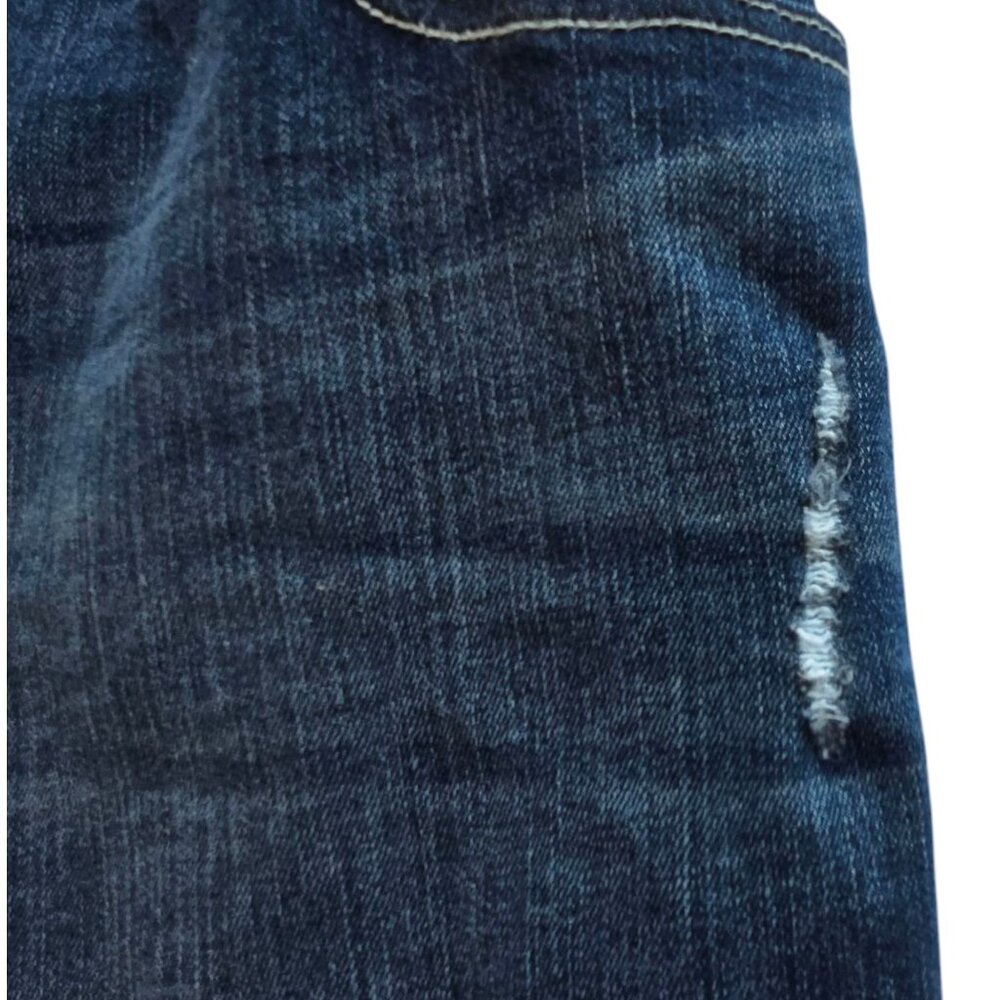 Lane Bryant Genius Fit Skinny Jeans Dark Wash Distressed Plus Size 28 Average - Picture 9 of 14